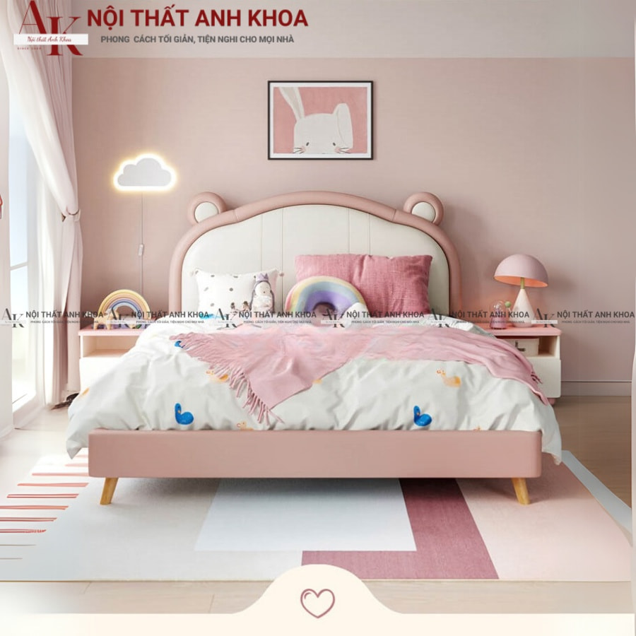 Giường ngủ trẻ em gỗ công nghiệp đẹp hiện đại, sang trọng Giường ngủ trẻ em gỗ công nghiệp đẹp hiện đại, sang trọng