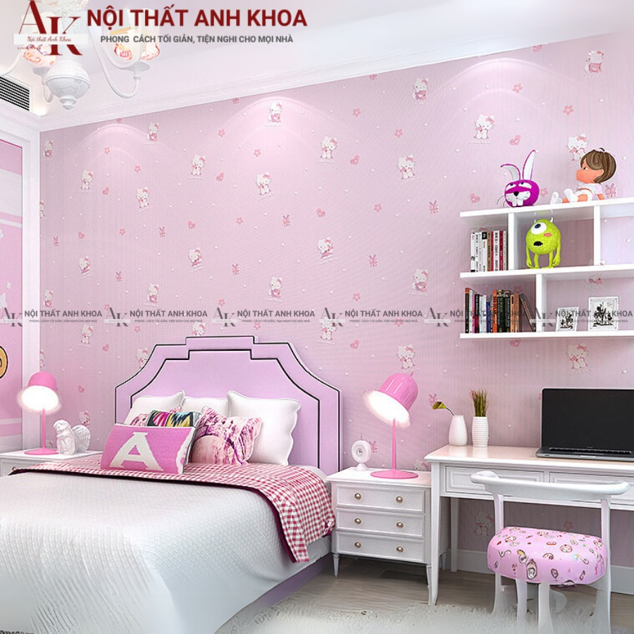 Lựa chọn giấy dán tường hoặc sơn cho phòng ngủ bé gái Lựa chọn giấy dán tường hoặc sơn cho phòng ngủ bé gái