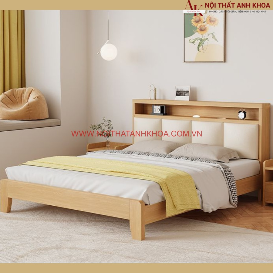 Giường ngủ cao cấp gỗ tự nhiên đẹp hiện đại, sang trọng Giường ngủ cao cấp gỗ tự nhiên đẹp hiện đại, sang trọng