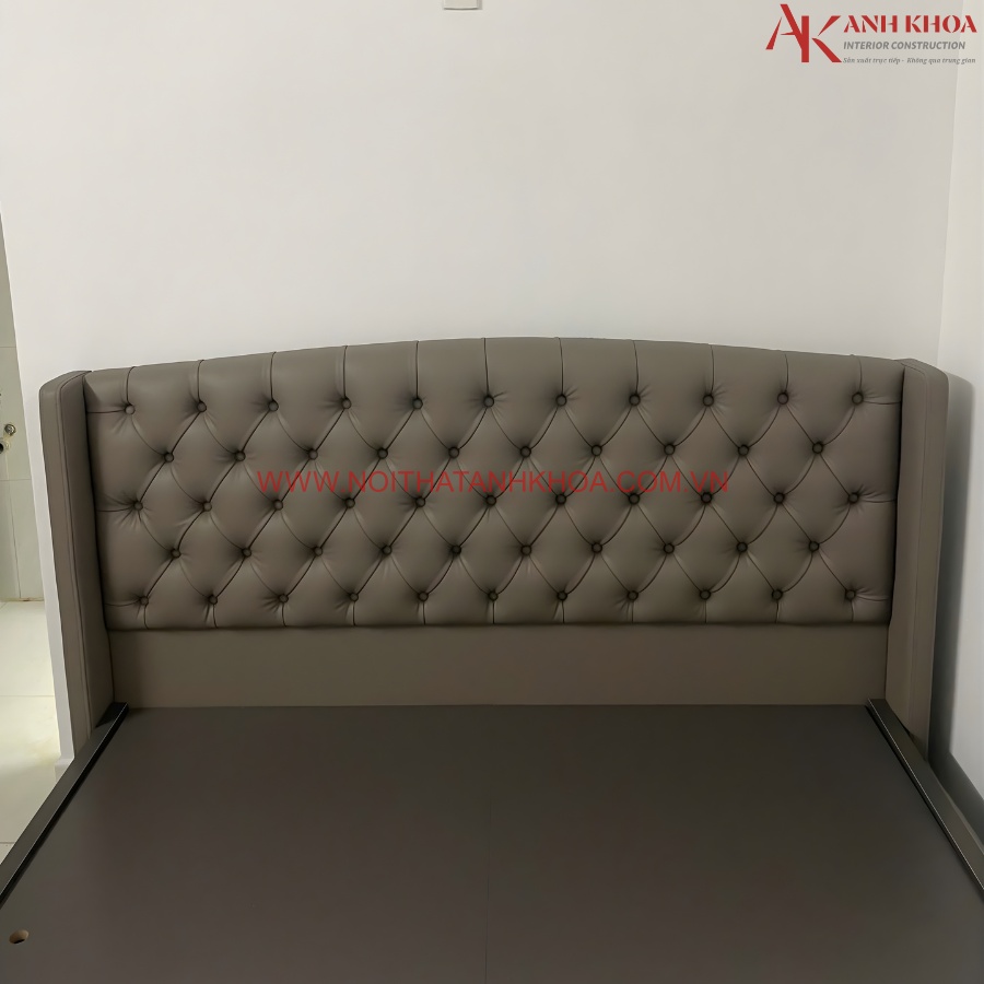 Đầu bọc nệm giường ngủ đầu bọc nệm màu xám gỗ công nghiệp Đầu bọc nệm giường ngủ đầu bọc nệm màu xám gỗ công nghiệp