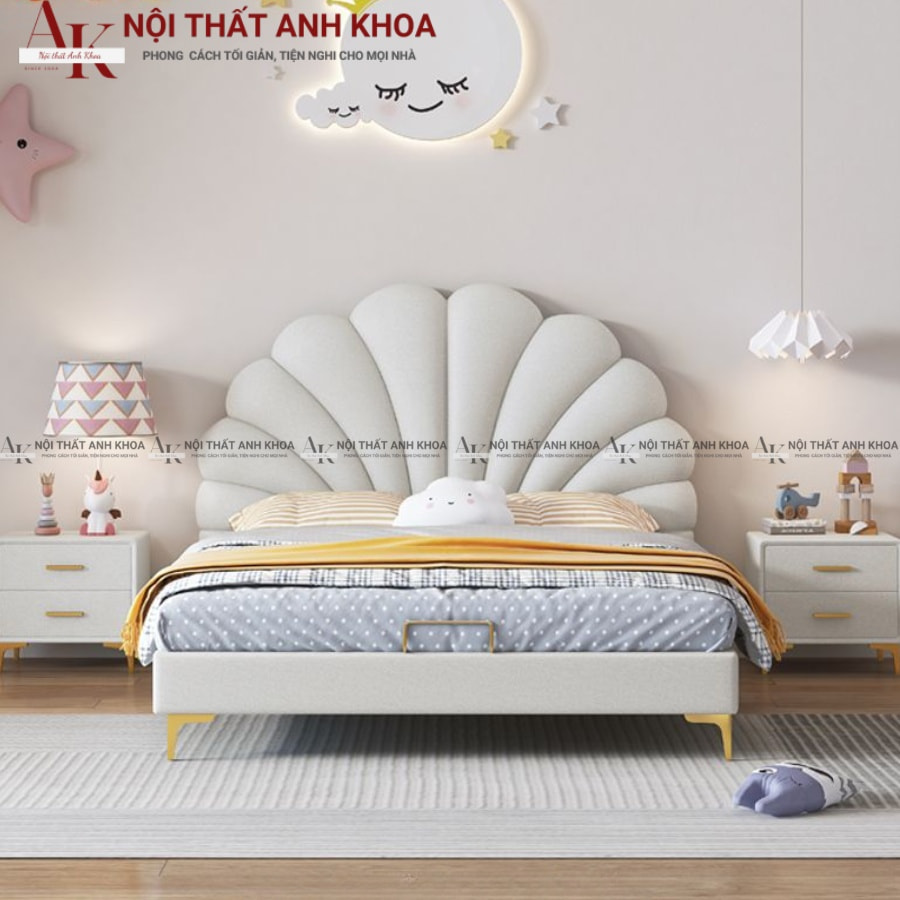 Giường ngủ phong cách dễ thương cho bé gái Giường ngủ phong cách dễ thương cho bé gái