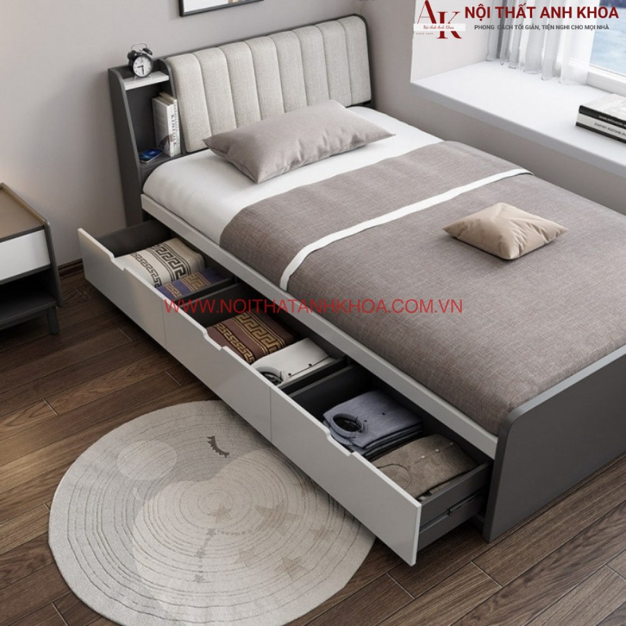 Giường ngủ đơn giản gỗ công nghiệp MDF đẹp hiện đại Giường ngủ đơn giản gỗ công nghiệp MDF đẹp hiện đại