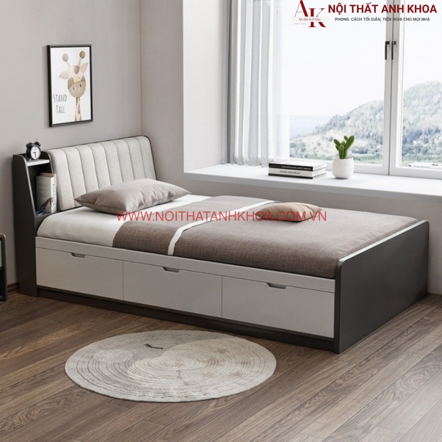 Giường ngủ gỗ công nghiệp MDF Giường ngủ gỗ công nghiệp MDF