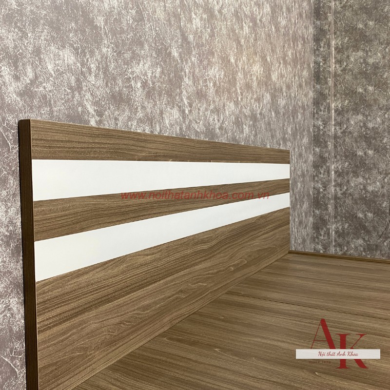 Giường Ngủ Gỗ Công Nghiệp Màu Nâu Vân Gỗ 2 Hộc Tiện Lợi Giường Ngủ Gỗ Công Nghiệp Màu Nâu Vân Gỗ 2 Hộc Tiện Lợi