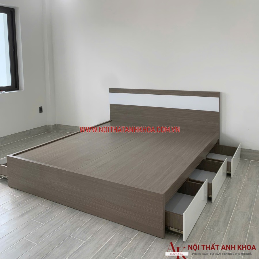 Không gian lưu trữ rộng rãi của giường ngủ gỗ ép Không gian lưu trữ rộng rãi của giường ngủ gỗ ép