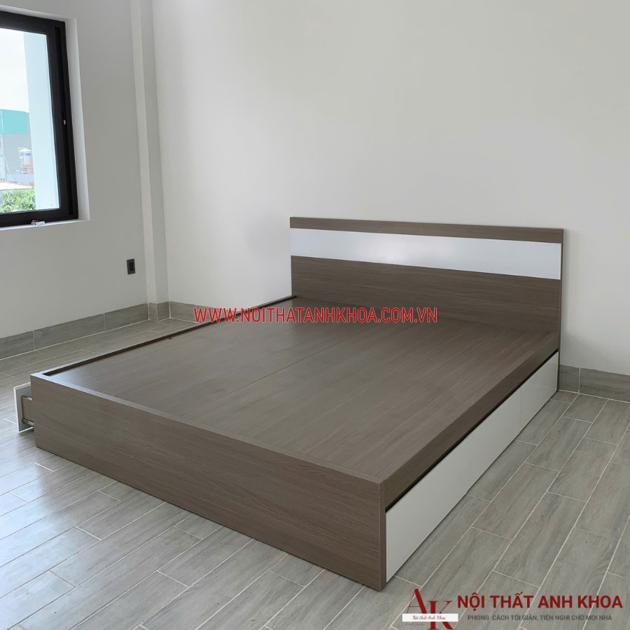 Giường ngủ gỗ công nghiệp MDF hiện đại  Giường ngủ gỗ công nghiệp MDF hiện đại