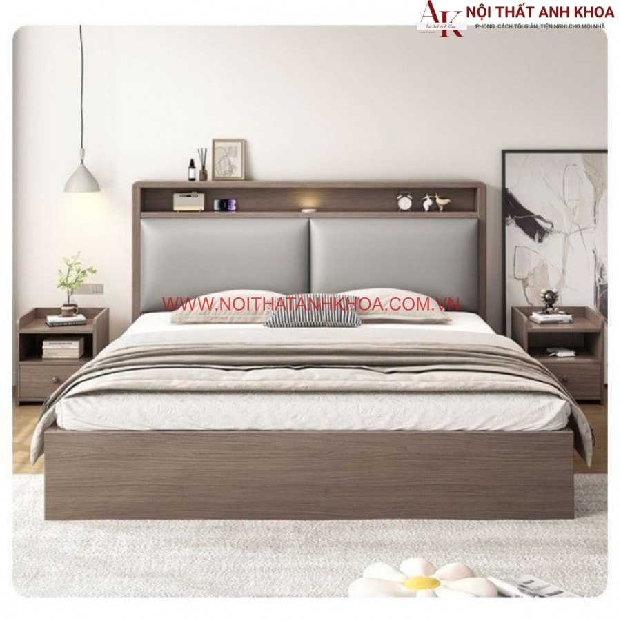 Giường ngủ gỗ công nghiệp cứng cáp, bền đẹp Giường ngủ gỗ công nghiệp cứng cáp, bền đẹp