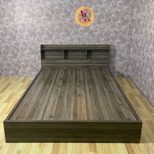 Giường Ngủ Gỗ Công Nghiệp MDF Đầu Kệ Hiện Đại Giá Rẻ Giường Ngủ Gỗ Công Nghiệp MDF Đầu Kệ Hiện Đại Giá Rẻ