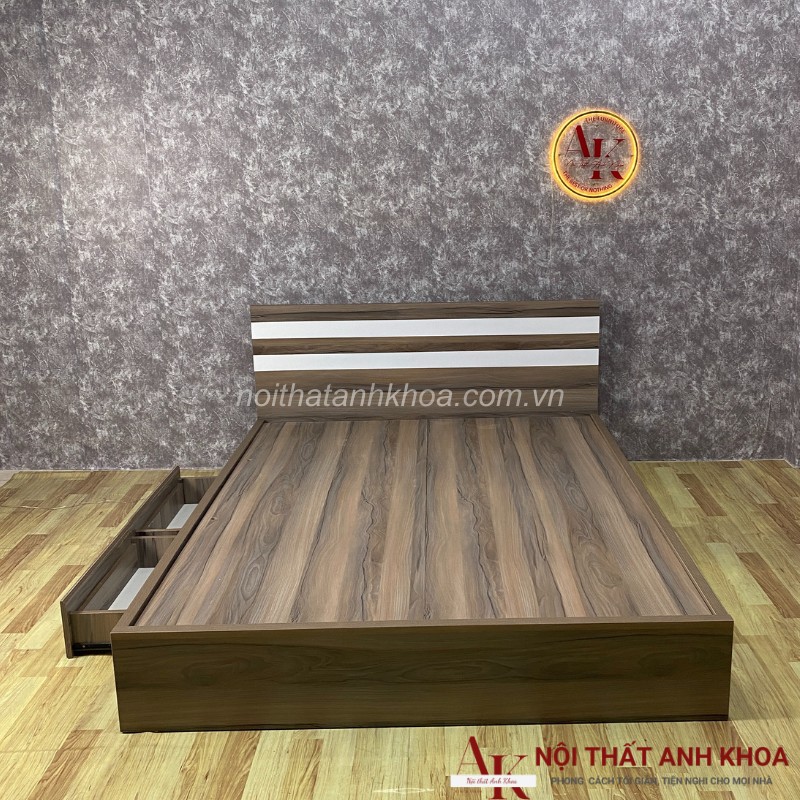 Giường Ngủ Hiện Đại Gỗ MDF Kèm 2 Hộc Tiện Lợi Giá Rẻ Giường Ngủ Hiện Đại Gỗ MDF Kèm 2 Hộc Tiện Lợi Giá Rẻ