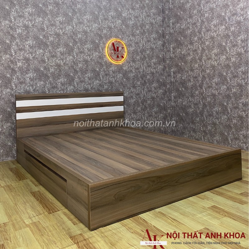 Giường Ngủ Hiện Đại Gỗ MDF Kèm 2 Hộc Tiện Lợi Giá Rẻ Giường Ngủ Hiện Đại Gỗ MDF Kèm 2 Hộc Tiện Lợi Giá Rẻ