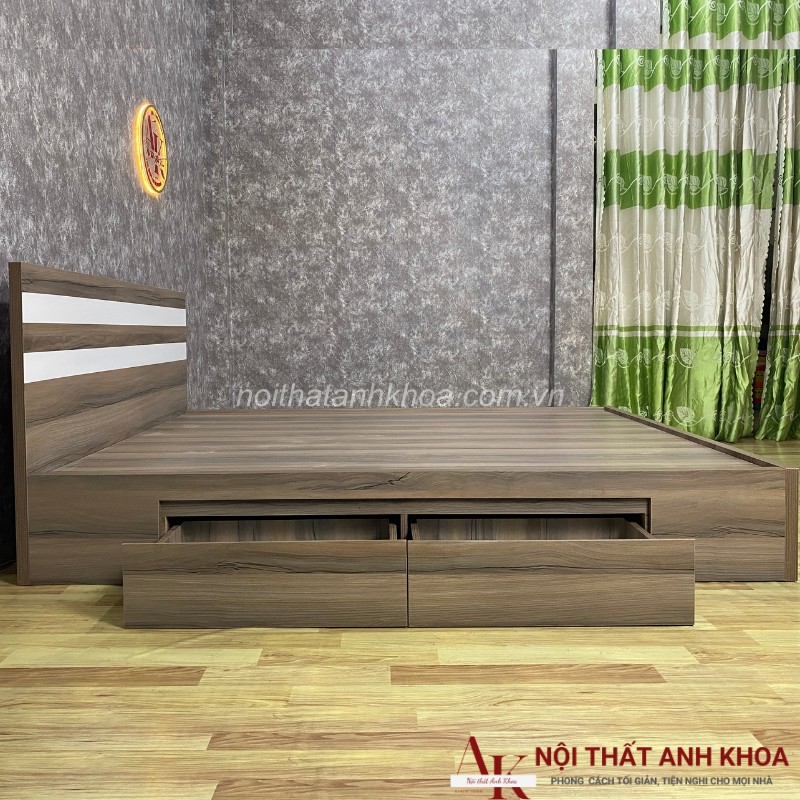 Giường Ngủ Hiện Đại Gỗ MDF Kèm 2 Hộc Tiện Lợi Giá Rẻ Giường Ngủ Hiện Đại Gỗ MDF Kèm 2 Hộc Tiện Lợi Giá Rẻ