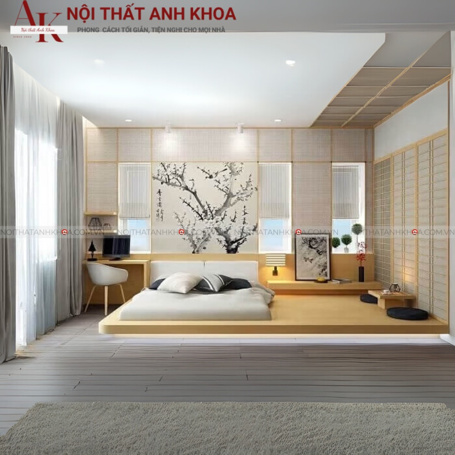 Giường ngủ phong cách Nhật Bản đẹp tại Anh Khoa Giường ngủ phong cách Nhật Bản đẹp tại Anh Khoa