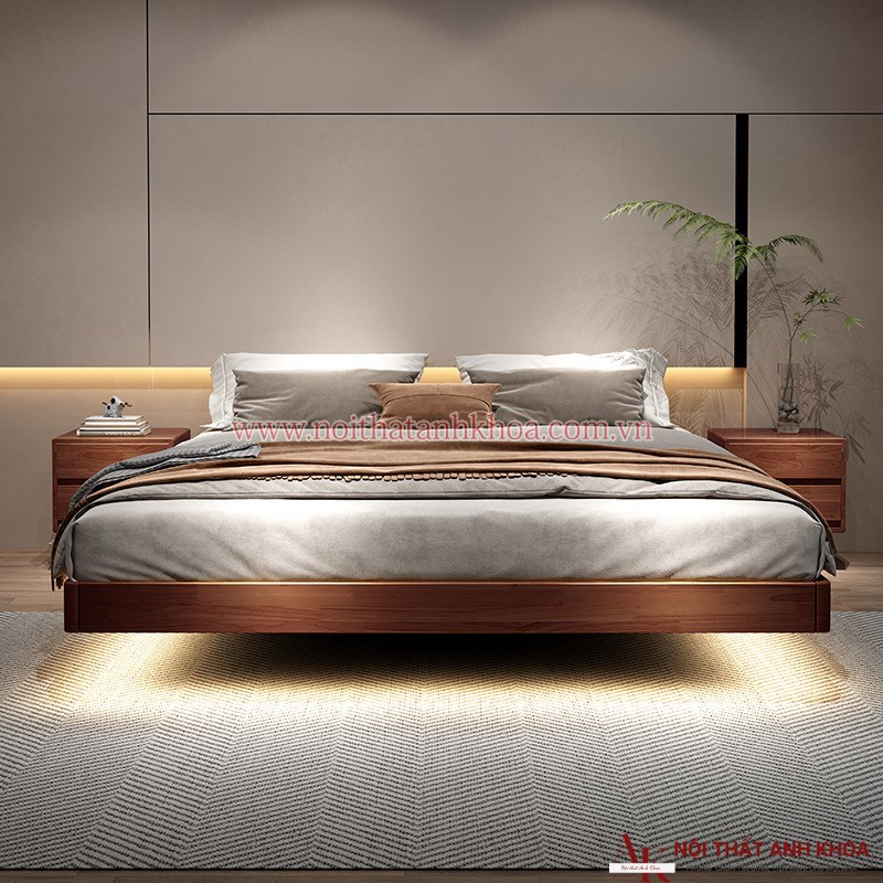 Giường Ngủ MDF Kiểu Nhật Thiết Kế Cao Cấp Sang Trọng Giường Ngủ MDF Kiểu Nhật Thiết Kế Cao Cấp Sang Trọng