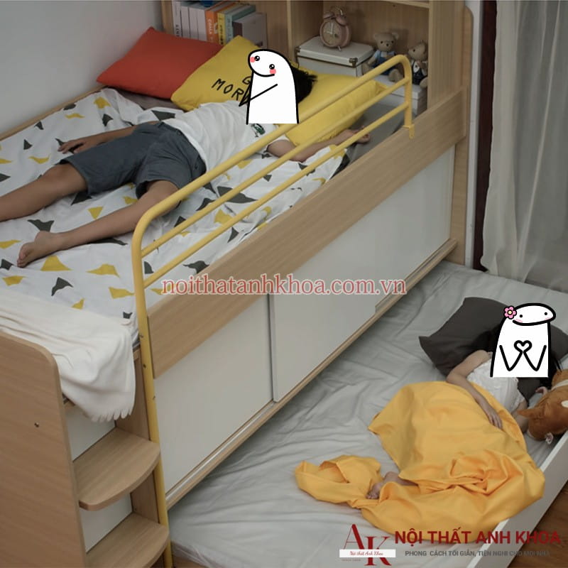 Giường Ngủ Mẹ Bồng Con Thiết Kế Thông Minh Hiện Đại Giường Ngủ Mẹ Bồng Con Thiết Kế Thông Minh Hiện Đại