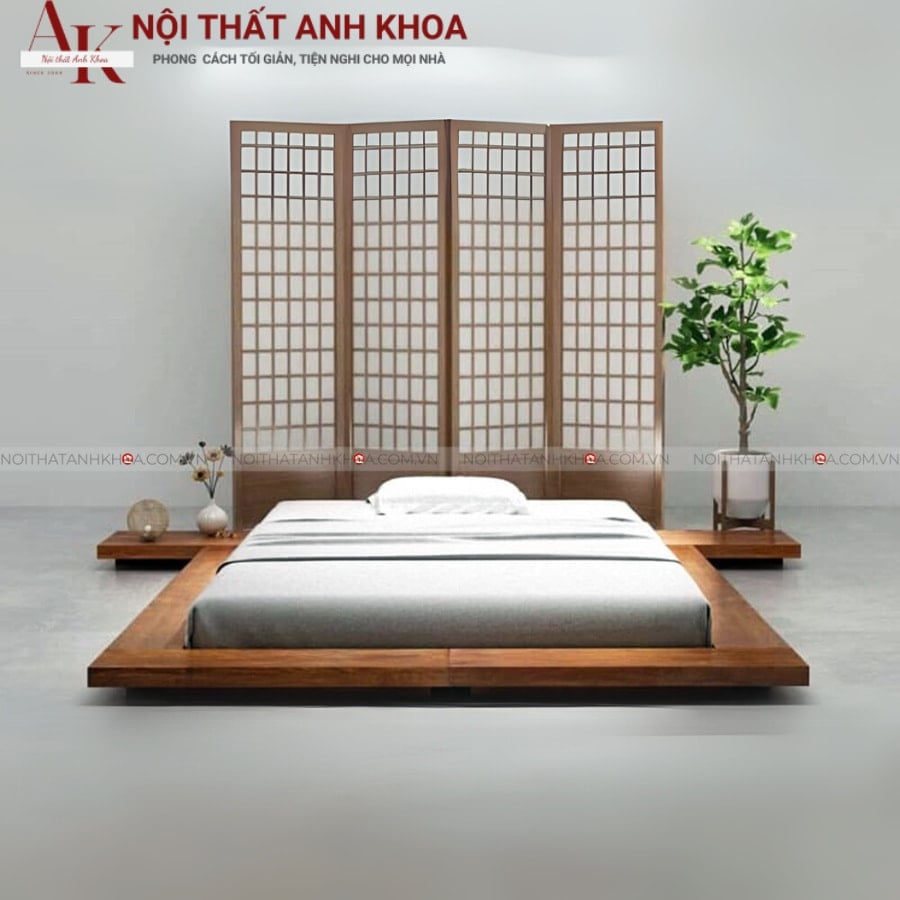 Giường ngủ Nhật Bản thiết kế tối giản, tinh tế tại Anh Khoa Giường ngủ Nhật Bản thiết kế tối giản, tinh tế tại Anh Khoa