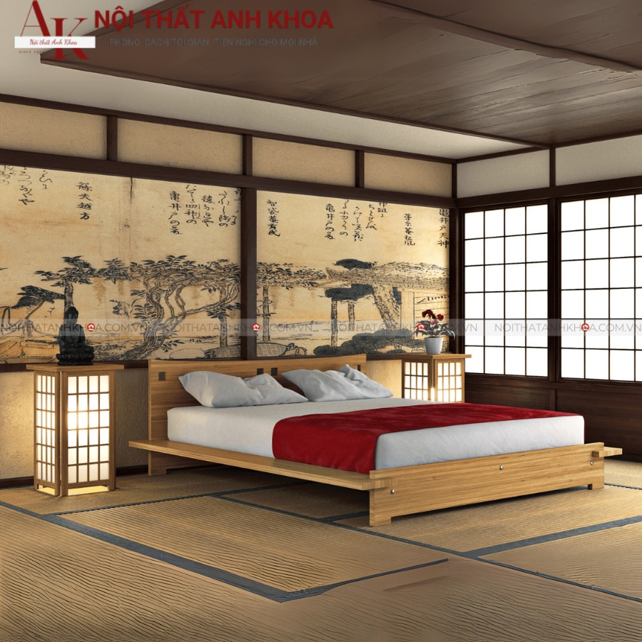 Giường ngủ kiểu Nhật Bản đẹp tại Anh Khoa Giường ngủ kiểu Nhật Bản đẹp tại Anh Khoa