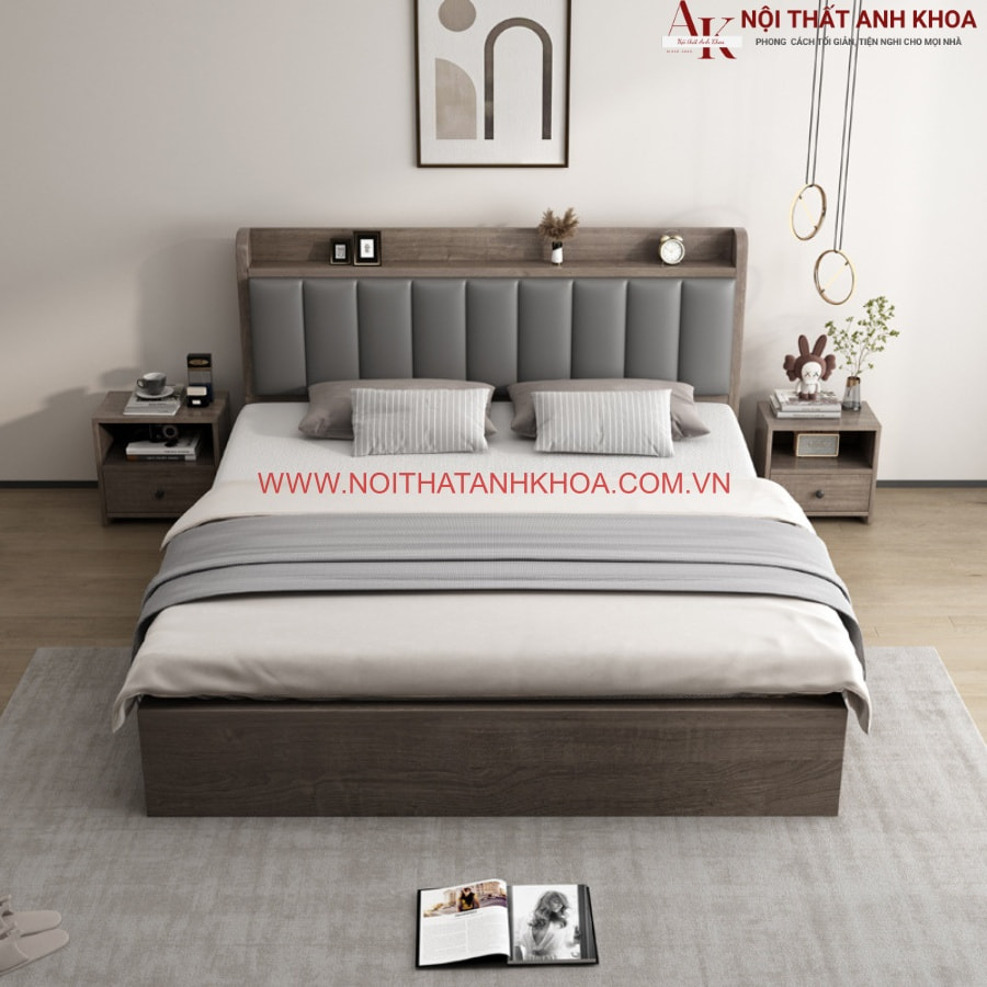 Giường ngủ sang trọng gỗ công nghiệp giá tốt