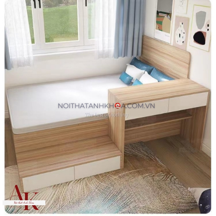 Giường Ngủ Thông Minh Gỗ Công Nghiệp MDF Tiện Lợi  Giường Ngủ Thông Minh Gỗ Công Nghiệp MDF Tiện Lợi