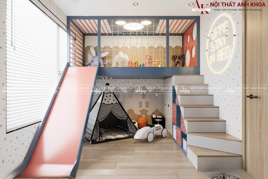 Giường tầng cho bé có ngăn kéo - Tiện lợi, đa năng Giường tầng cho bé có ngăn kéo - Tiện lợi, đa năng