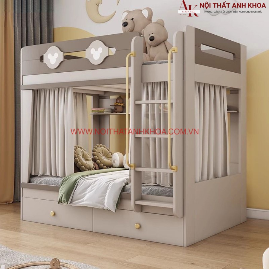 Giường tầng con gái đẹp hiện đại Giường tầng con gái đẹp hiện đại
