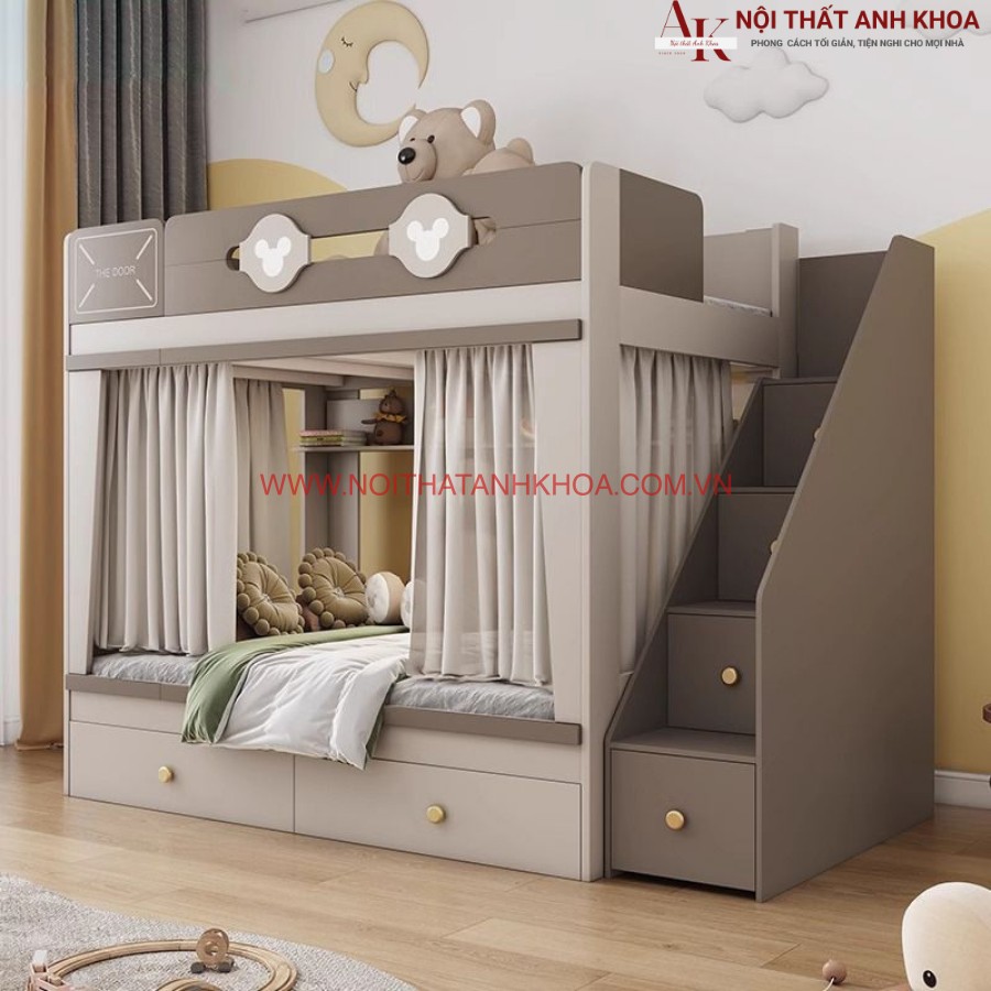 Giường tầng con gái đẹp hiện đại Giường tầng con gái đẹp hiện đại