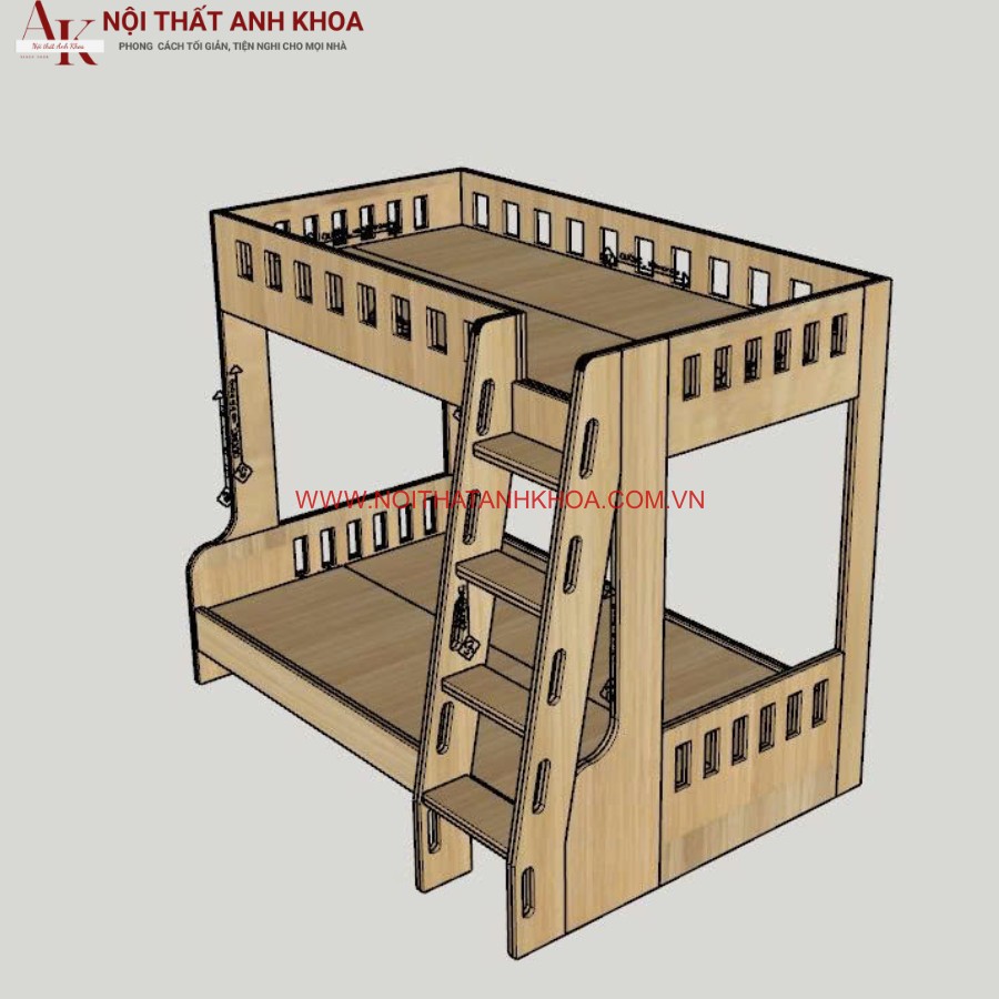Giường tâng gỗ ghép cho trẻ em giá rẻ HCM Giường tâng gỗ ghép cho trẻ em giá rẻ HCM