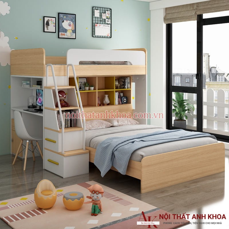 Giường Tầng Kết Hợp Bàn Học Thông Minh Hiện Đại Giá Rẻ Giường Tầng Kết Hợp Bàn Học Thông Minh Hiện Đại Giá Rẻ