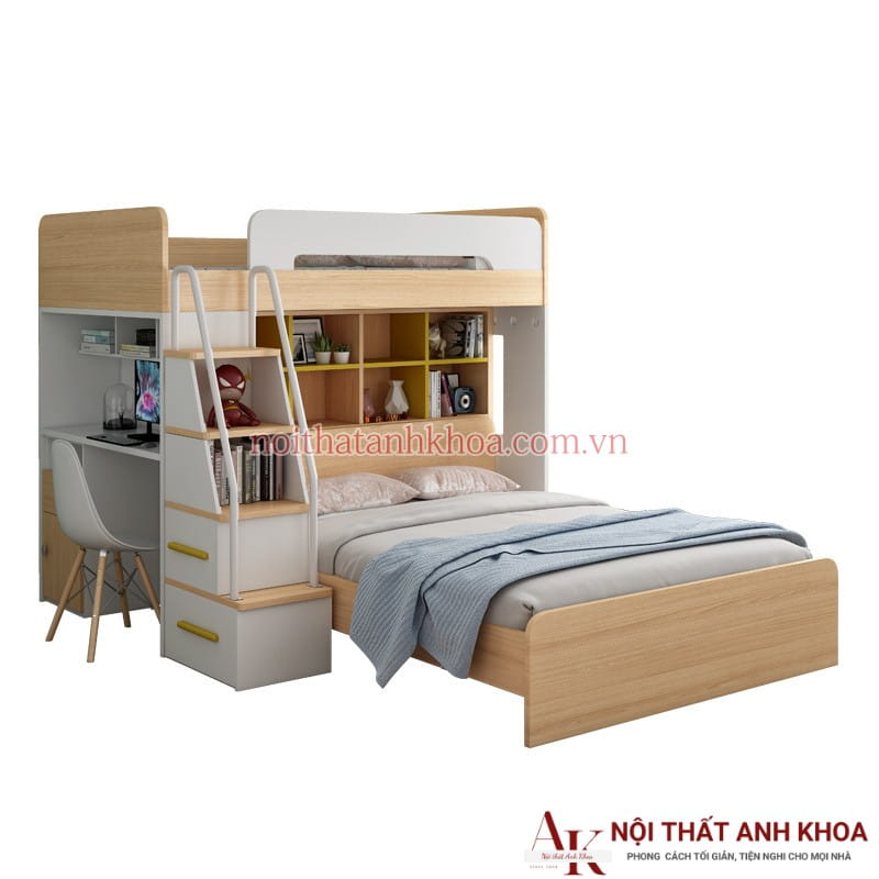 Giường Tầng Kết Hợp Bàn Học Thông Minh Hiện Đại Giá Rẻ Giường Tầng Kết Hợp Bàn Học Thông Minh Hiện Đại Giá Rẻ