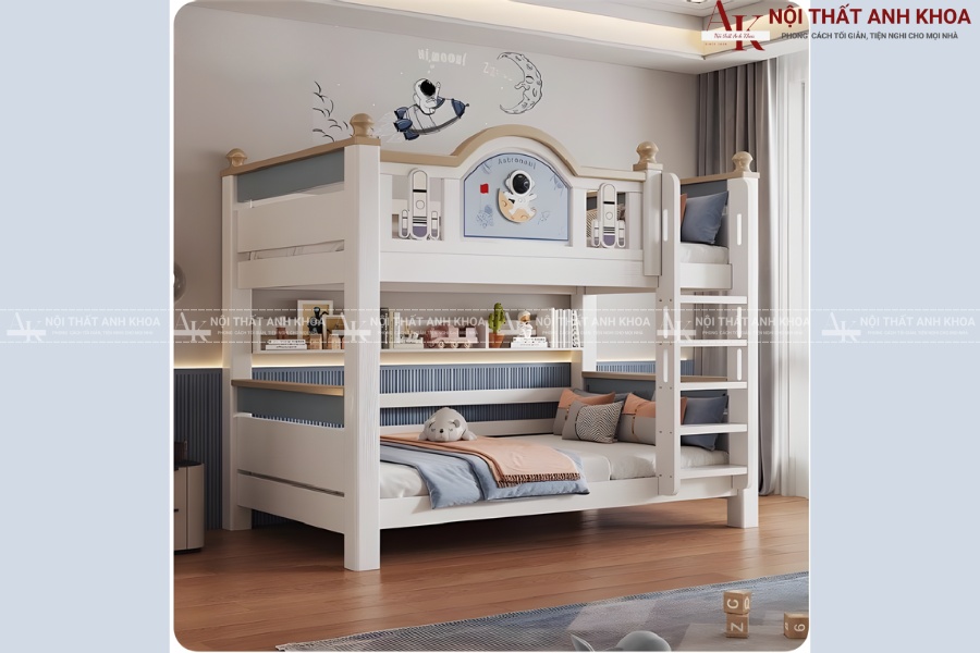 Giường tầng bé trai thông minh - Giúp bé có không gian riêng Giường tầng bé trai thông minh - Giúp bé có không gian riêng