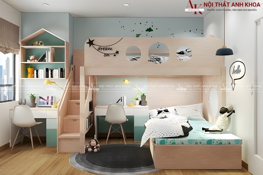 Giường tầng thông minh 3 trong 1 Giường tầng thông minh 3 trong 1