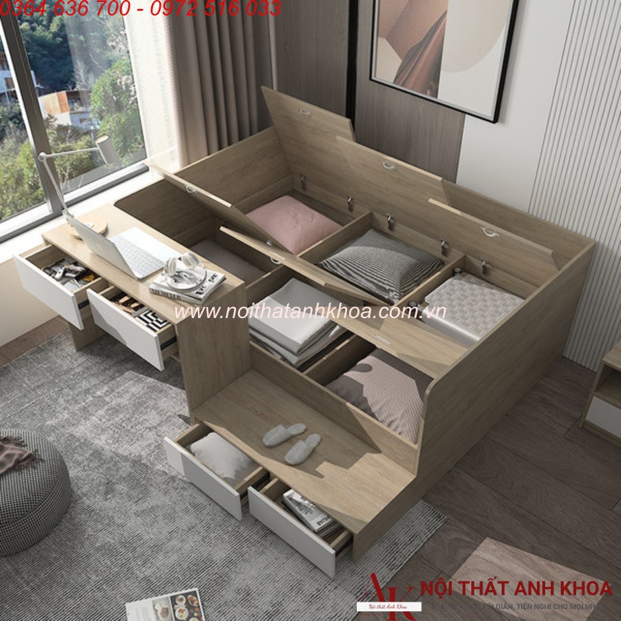 Giường Ngủ Thông Minh Kết Hợp Bàn Học Đẹp Tiện Ích Giường Ngủ Thông Minh Kết Hợp Bàn Học Đẹp Tiện Ích