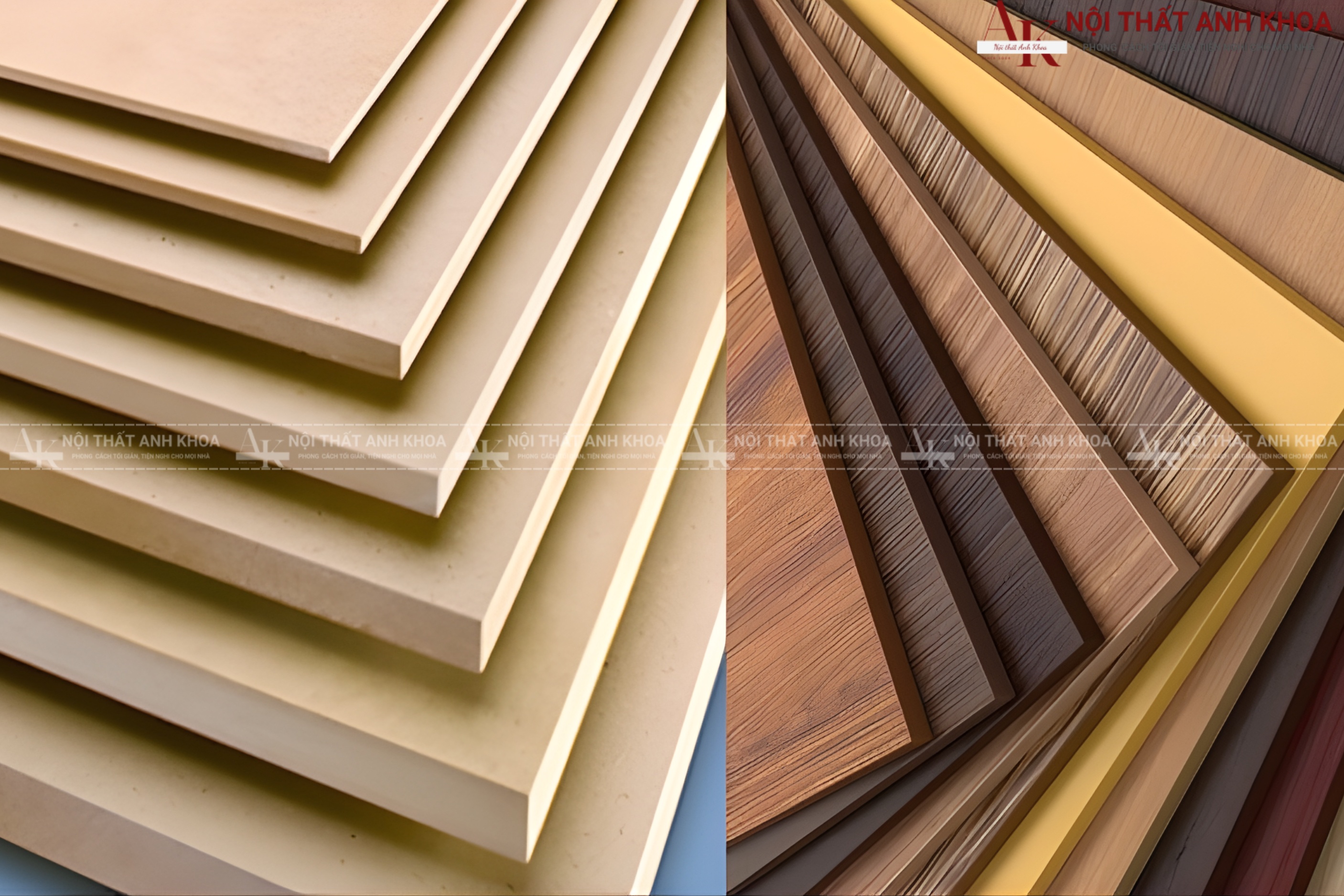 Ván MDF phủ Melamine - Đẹp tinh tế, dễ vệ sinh, giá hợp lý Ván MDF phủ Melamine - Đẹp tinh tế, dễ vệ sinh, giá hợp lý