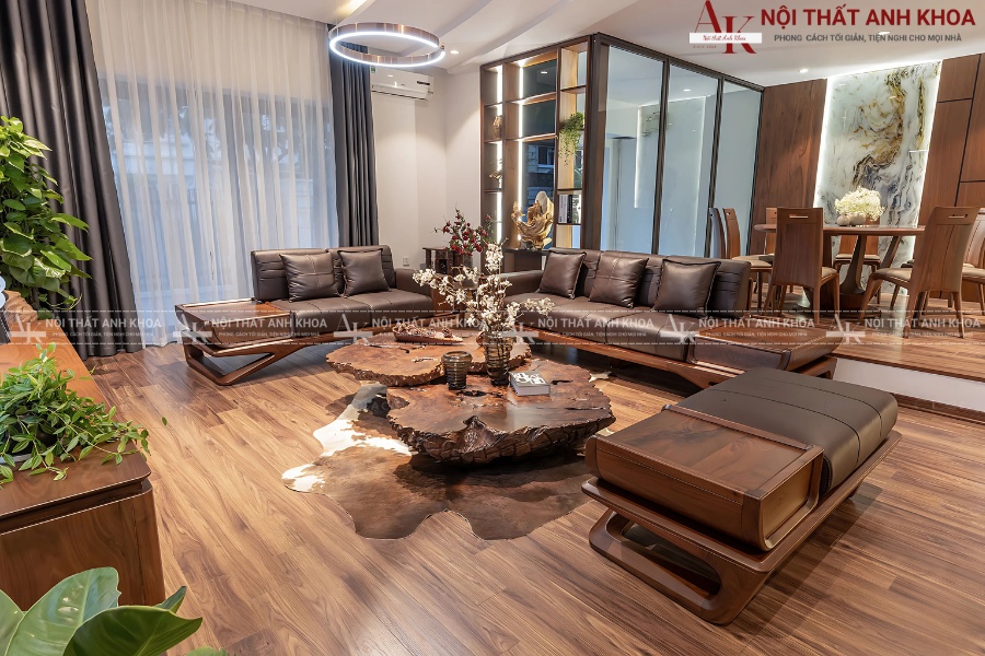 Mẫu bàn sofa gỗ tự nhiên sang trọng được ưa chuộng 2025 Mẫu bàn sofa gỗ tự nhiên sang trọng được ưa chuộng 2025