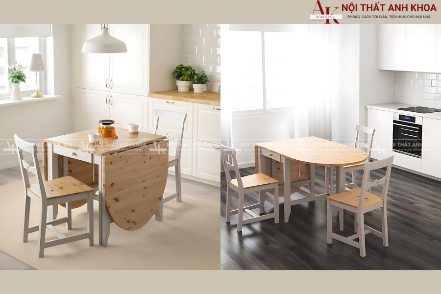 Gợi ý các mẫu bàn ăn cho nhà bếp nhỏ từ Nội thất Anh Khoa Gợi ý các mẫu bàn ăn cho nhà bếp nhỏ từ Nội thất Anh Khoa