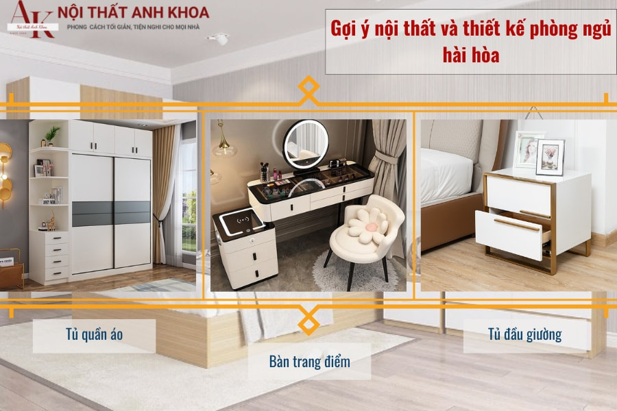 Gợi ý nội thất và thiết kế phòng ngủ hài hòa Gợi ý nội thất và thiết kế phòng ngủ hài hòa