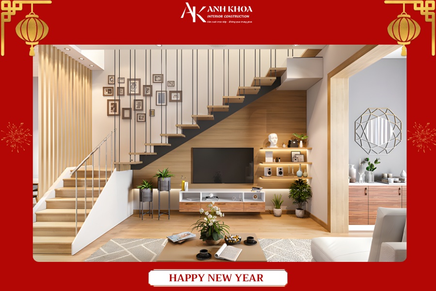 Thiết kế tủ cầu thang thành hệ tủ tivi tích hợp cầu thang cho nhà ống Thiết kế tủ cầu thang thành hệ tủ tivi tích hợp cầu thang cho nhà ống