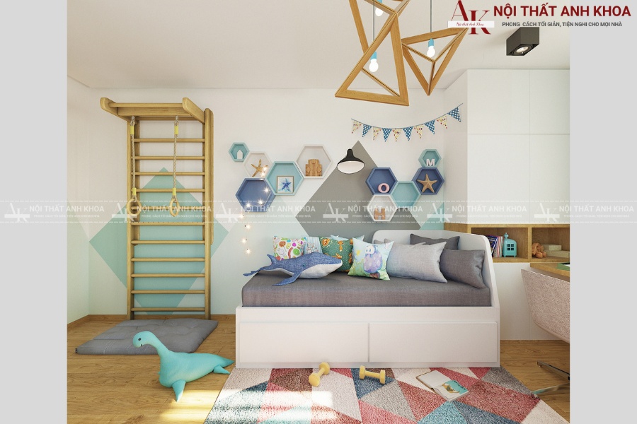 Mẫu phòng ngủ 2 bé trai đẹp - Hiện đại và tiện nghi Mẫu phòng ngủ 2 bé trai đẹp - Hiện đại và tiện nghi