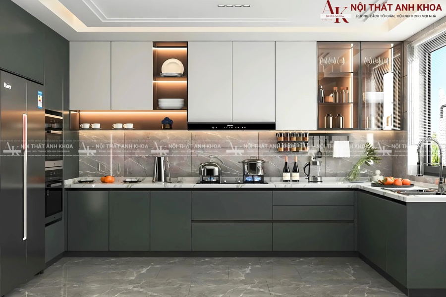 Thiết kế tủ bếp thông minh - Tối ưu diện tích sử dụng Thiết kế tủ bếp thông minh - Tối ưu diện tích sử dụng