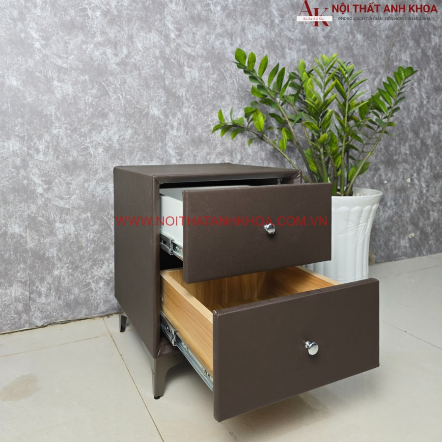 Ngăn kéo kệ đầu giường gỗ công nghiệp đẹp bọc nệm đa dạng màu sắc giá rẻ Ngăn kéo kệ đầu giường gỗ công nghiệp đẹp bọc nệm đa dạng màu sắc giá rẻ