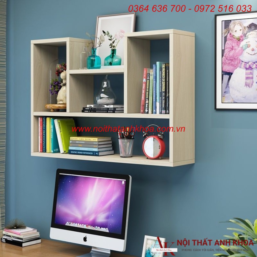 Kệ Để Sách Treo Tường Đơn Giản Gỗ Công Nghiệp Kệ Để Sách Treo Tường Đơn Giản Gỗ Công Nghiệp
