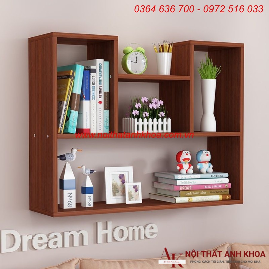 Kệ Để Sách Treo Tường Đơn Giản Gỗ Công Nghiệp Kệ Để Sách Treo Tường Đơn Giản Gỗ Công Nghiệp