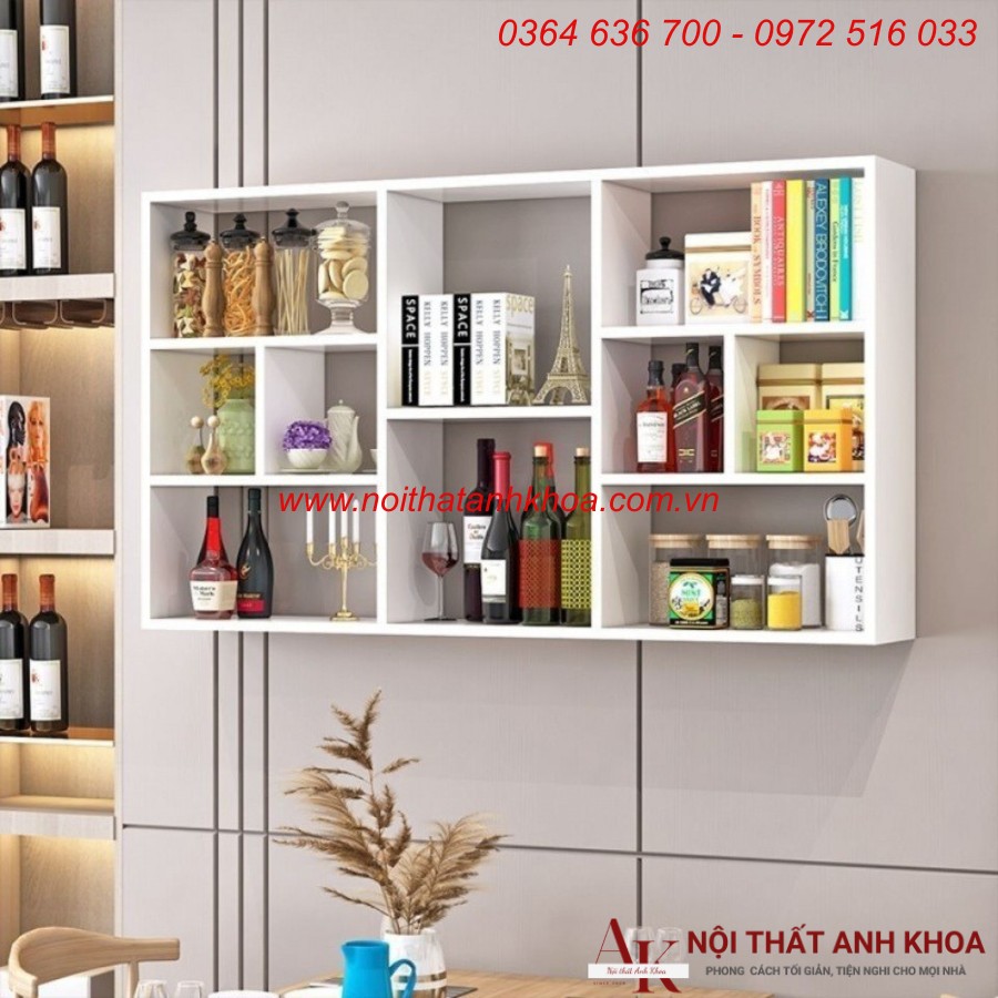 Kệ Sách Treo Tường Giá Rẻ Gỗ MDF Cao Cấp Kệ Sách Treo Tường Giá Rẻ Gỗ MDF Cao Cấp