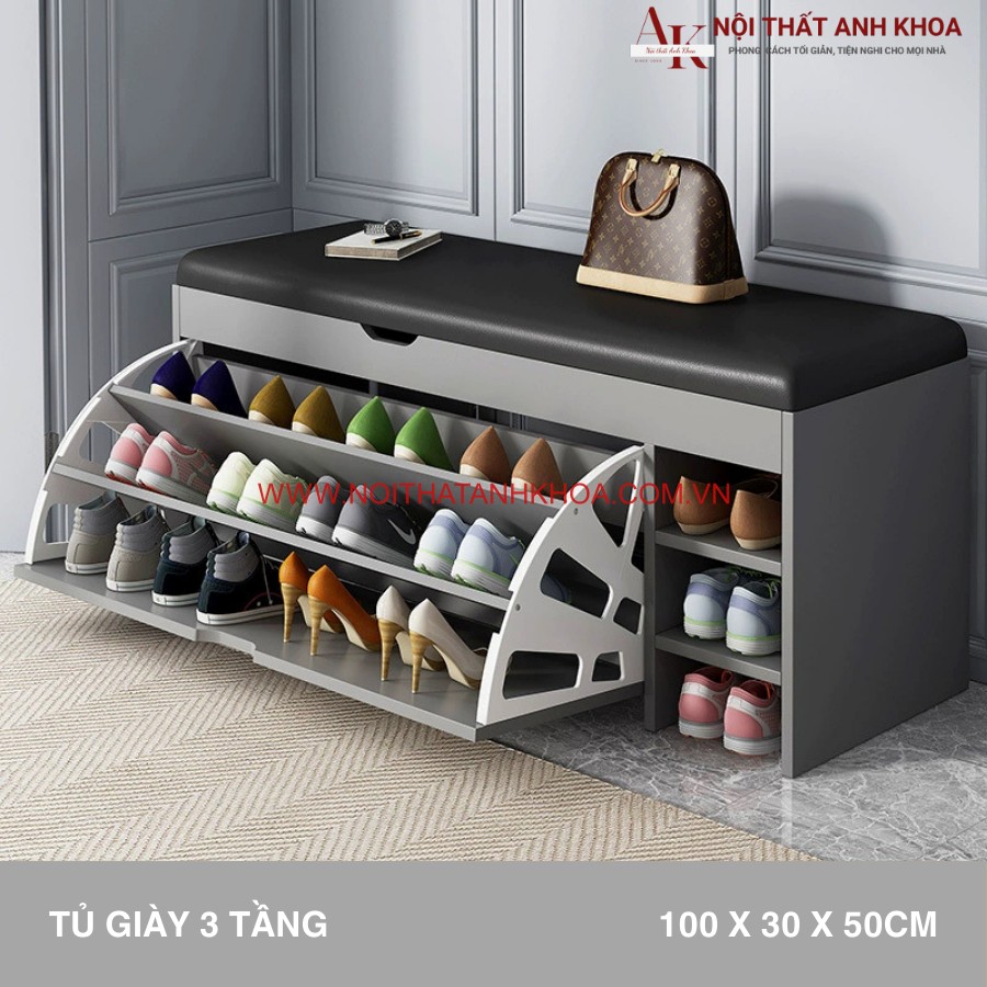 Kệ giày thông minh đa năng tiện lợi được làm từ gỗ công nghiệp Kệ giày thông minh đa năng tiện lợi được làm từ gỗ công nghiệp