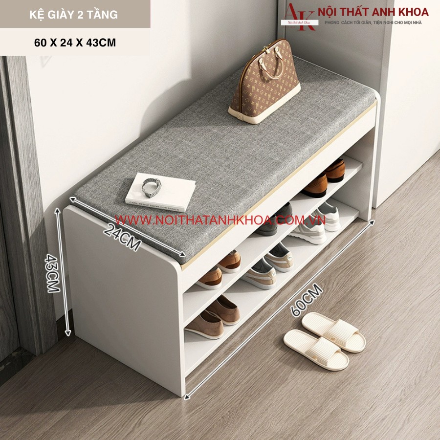 Kệ để giày hiện đại bằng gỗ công nghiệp thiết kế tinh tế Kệ để giày hiện đại bằng gỗ công nghiệp thiết kế tinh tế