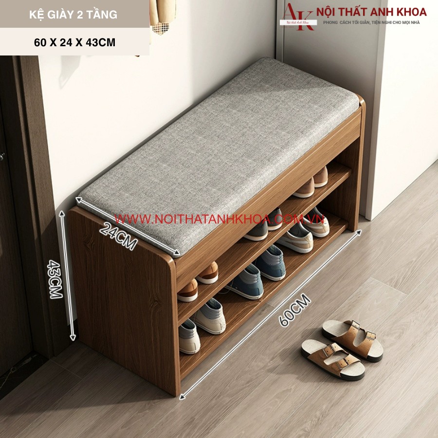 Kệ để giày gỗ công nghiệp tối ưu không gian hiện đại Kệ để giày gỗ công nghiệp tối ưu không gian hiện đại