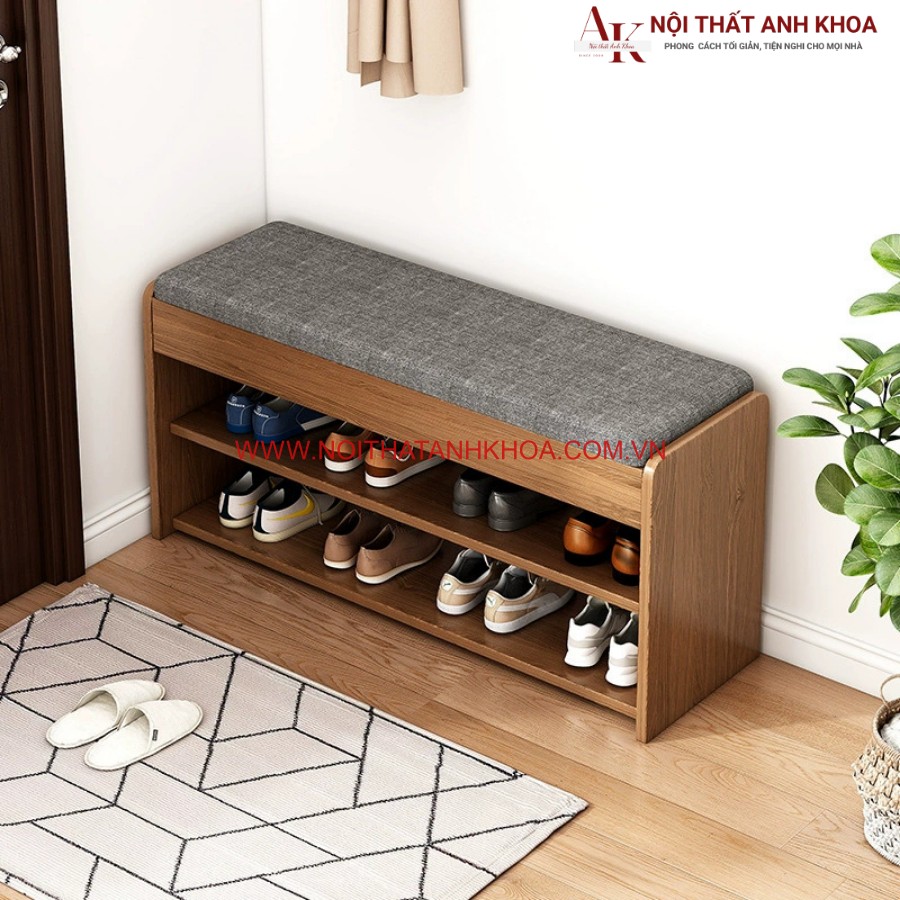 Kệ giày thông minh bằng gỗ công nghiệp thiết kế đơn giản và thanh lịch Kệ giày thông minh bằng gỗ công nghiệp thiết kế đơn giản và thanh lịch