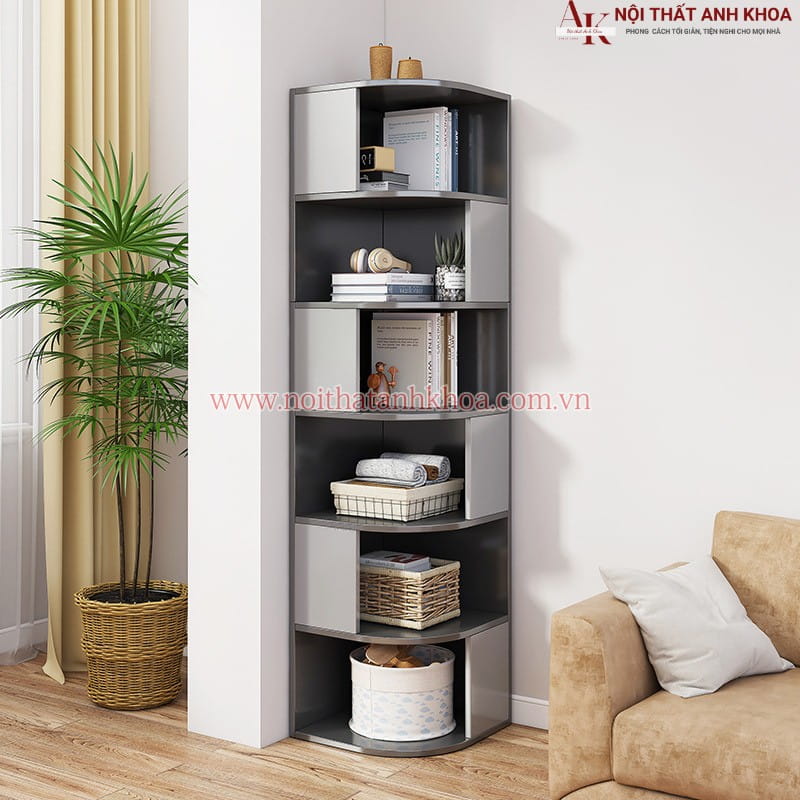 Kệ gỗ góc tường bo góc đẹp, hiện đại Kệ gỗ góc tường bo góc đẹp, hiện đại