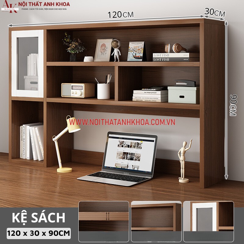 Kệ sách để bàn bằng gỗ công nghiệp màu nâu giá rẻ Kệ sách để bàn bằng gỗ công nghiệp màu nâu giá rẻ