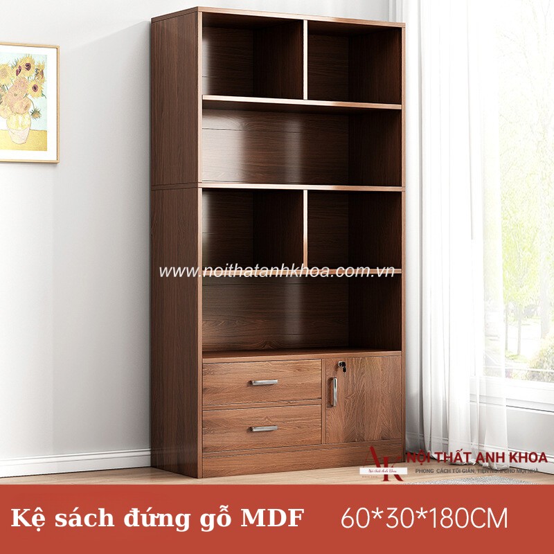 Kệ Sách Đẹp Gỗ Công Nghiệp MDF Phủ Melamine Đẹp Hiện Đại Kệ Sách Đẹp Gỗ Công Nghiệp MDF Phủ Melamine Đẹp Hiện Đại