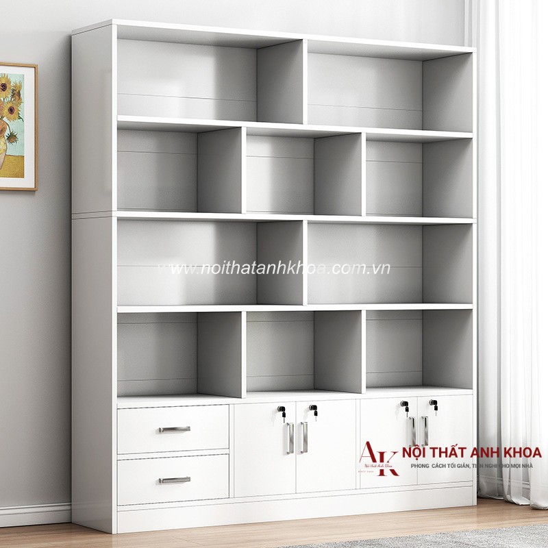 Kệ Sách Đẹp Gỗ Công Nghiệp MDF Phủ Melamine Đẹp Hiện Đại Kệ Sách Đẹp Gỗ Công Nghiệp MDF Phủ Melamine Đẹp Hiện Đại